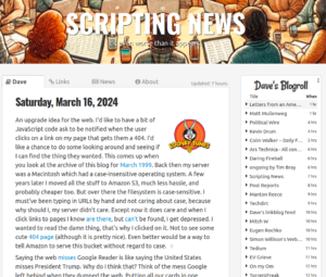 Blogroll at Dave Winer's Scripting News